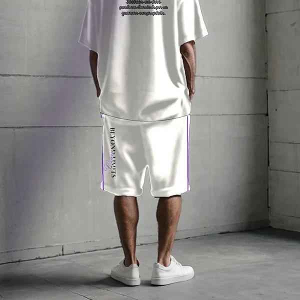 Bermuda Baggy Beyond Limits blanco, talles M a 2XL: bermuda baggy estampada (foto 2)