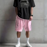 Bermuda Baggy Beyond Limits rosa con negro, miniatura 1