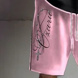Bermuda Baggy Beyond Limits rosa con negro, miniatura 3