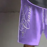 Bermuda Baggy Beyond Limits violeta con blanco, miniatura 3