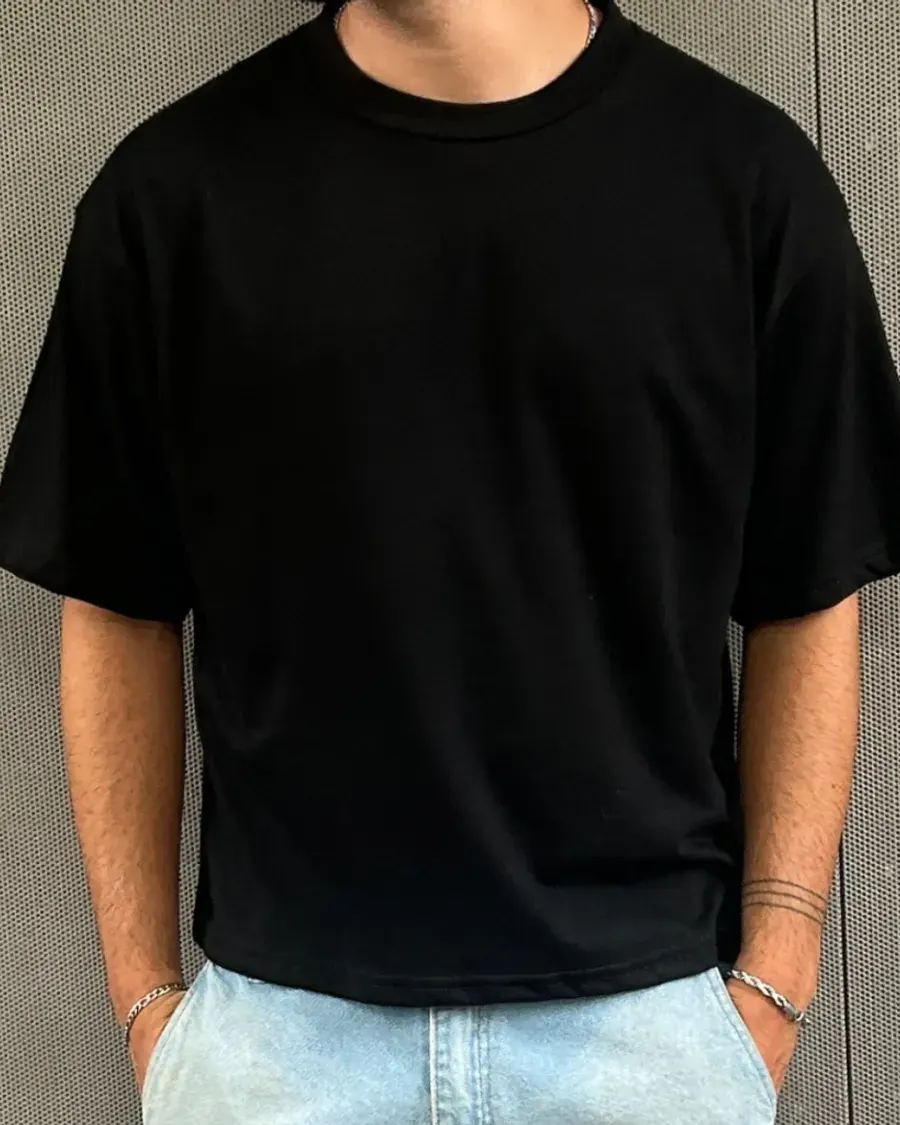 Remera Boxy Fit color Negro, foto 1