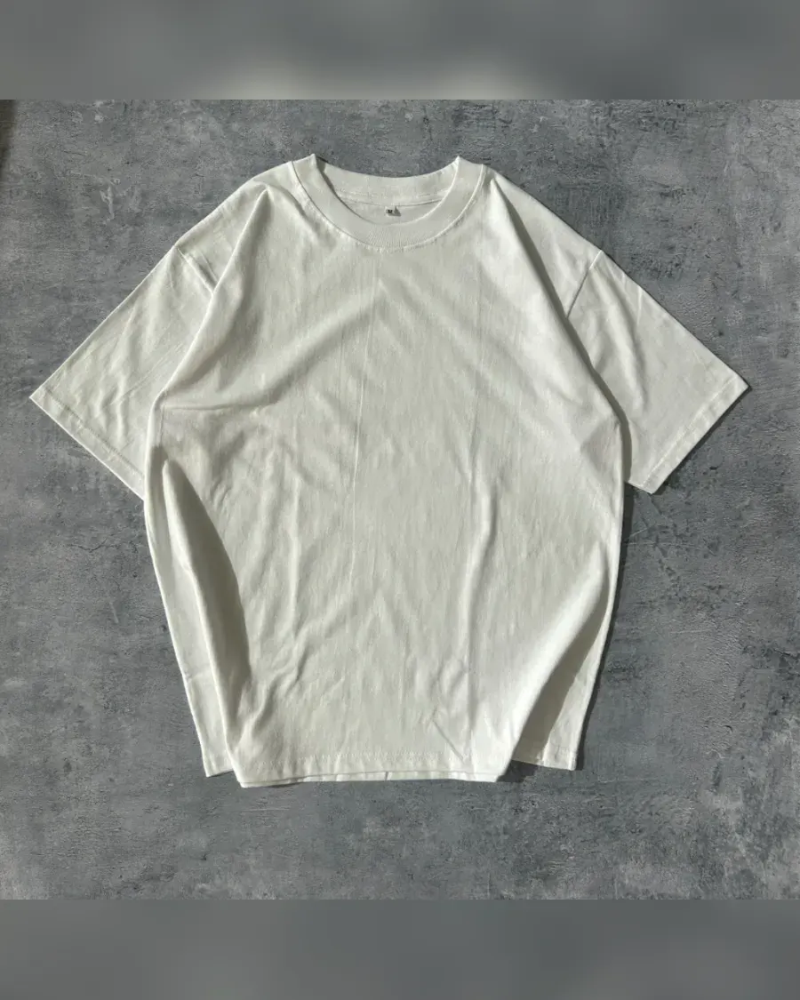 Remera Oversize Pesada Blanco