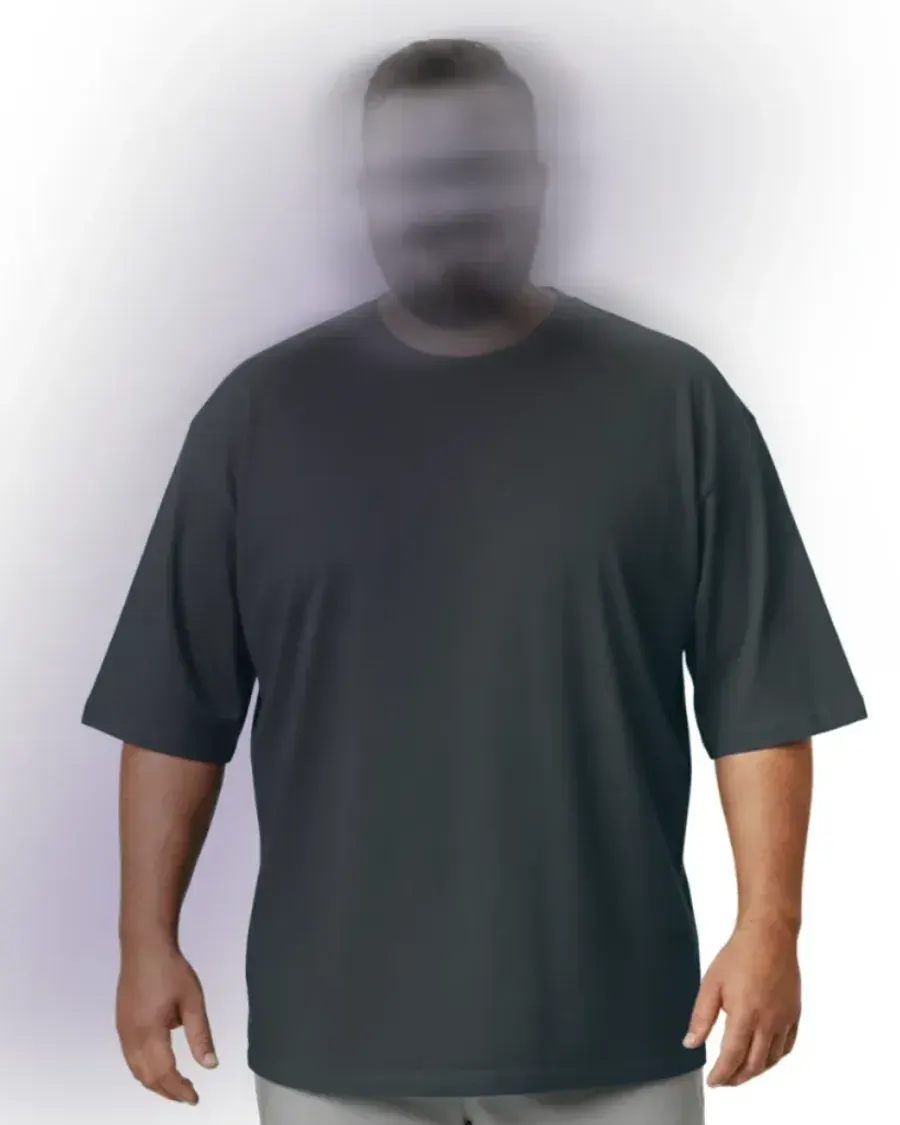 Remera Oversize Grande 3XL a 5XL color Gris topo, foto 1