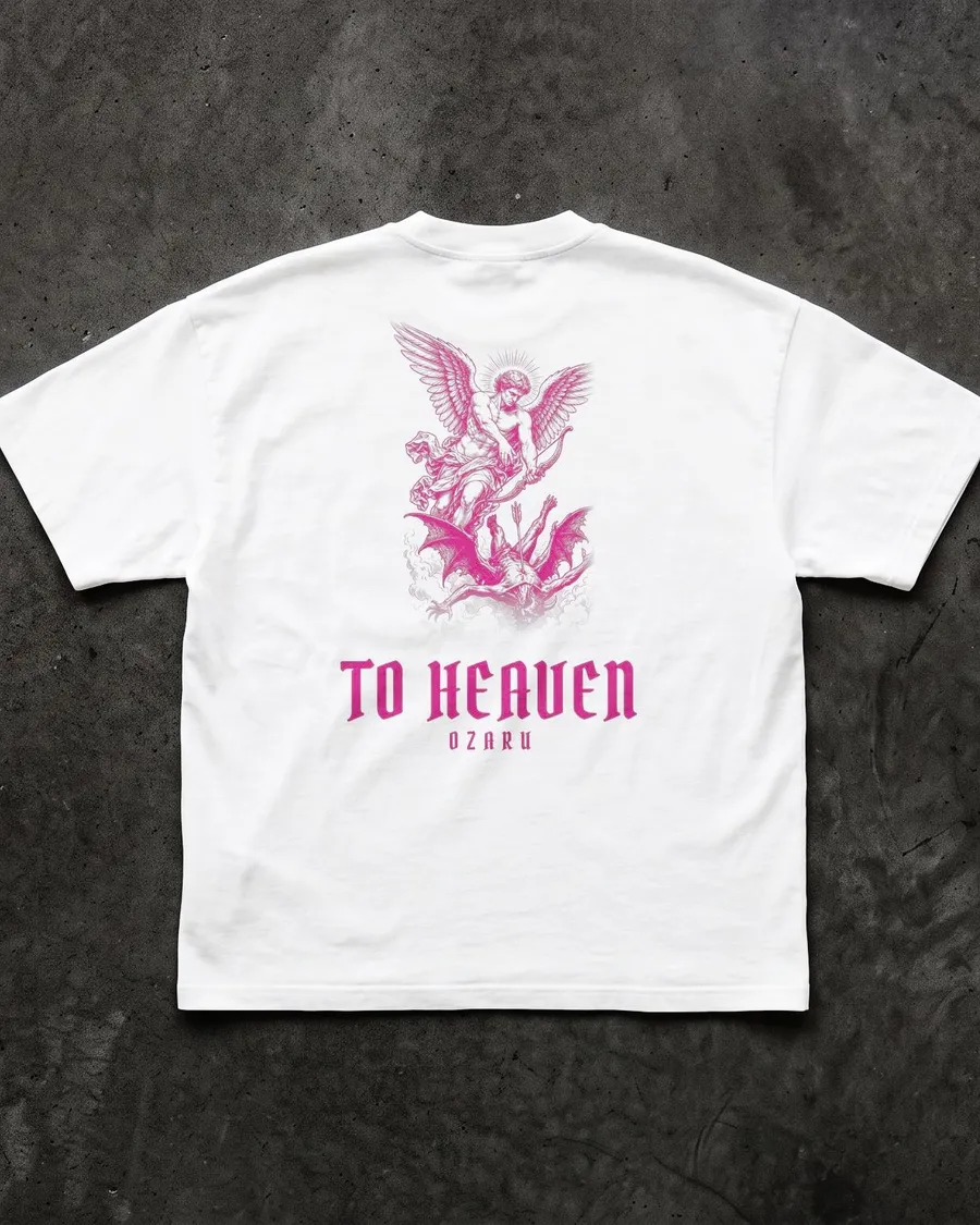 Remera oversize To Heaven, otra vista