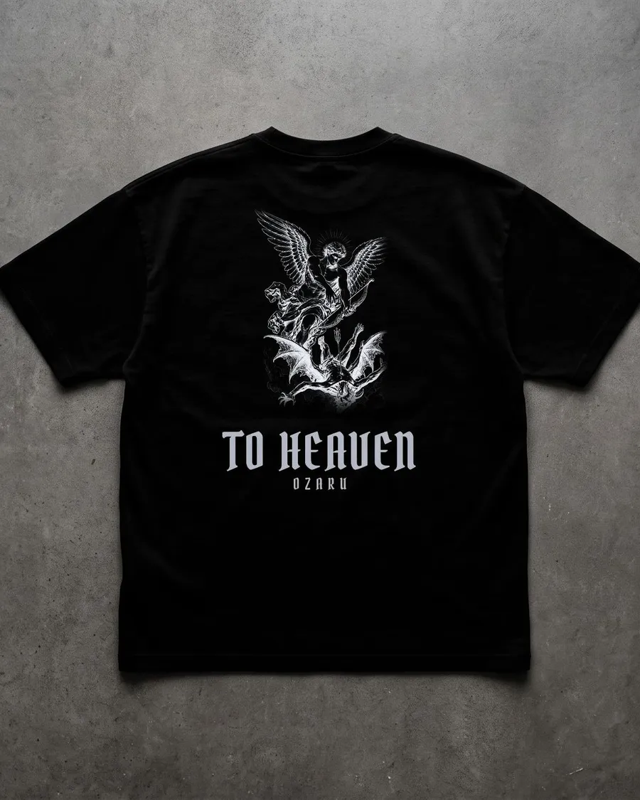 Remera oversize To Heaven, otra vista