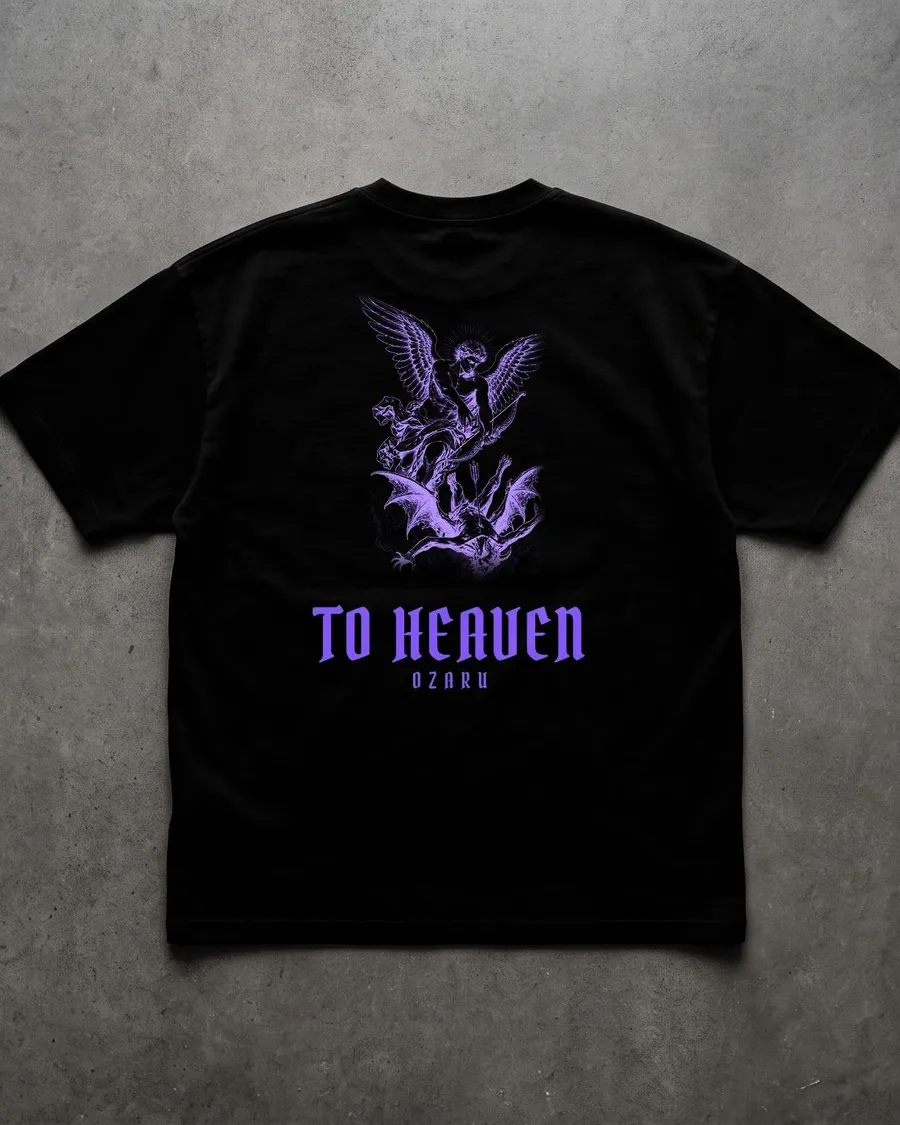 Remera oversize To Heaven, otra vista