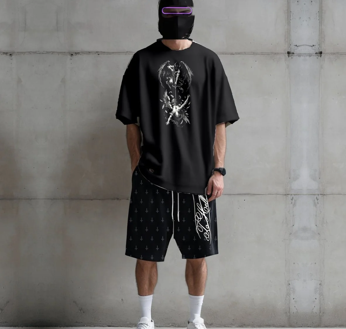 To Hell Fallen Angel Tee, otra vista