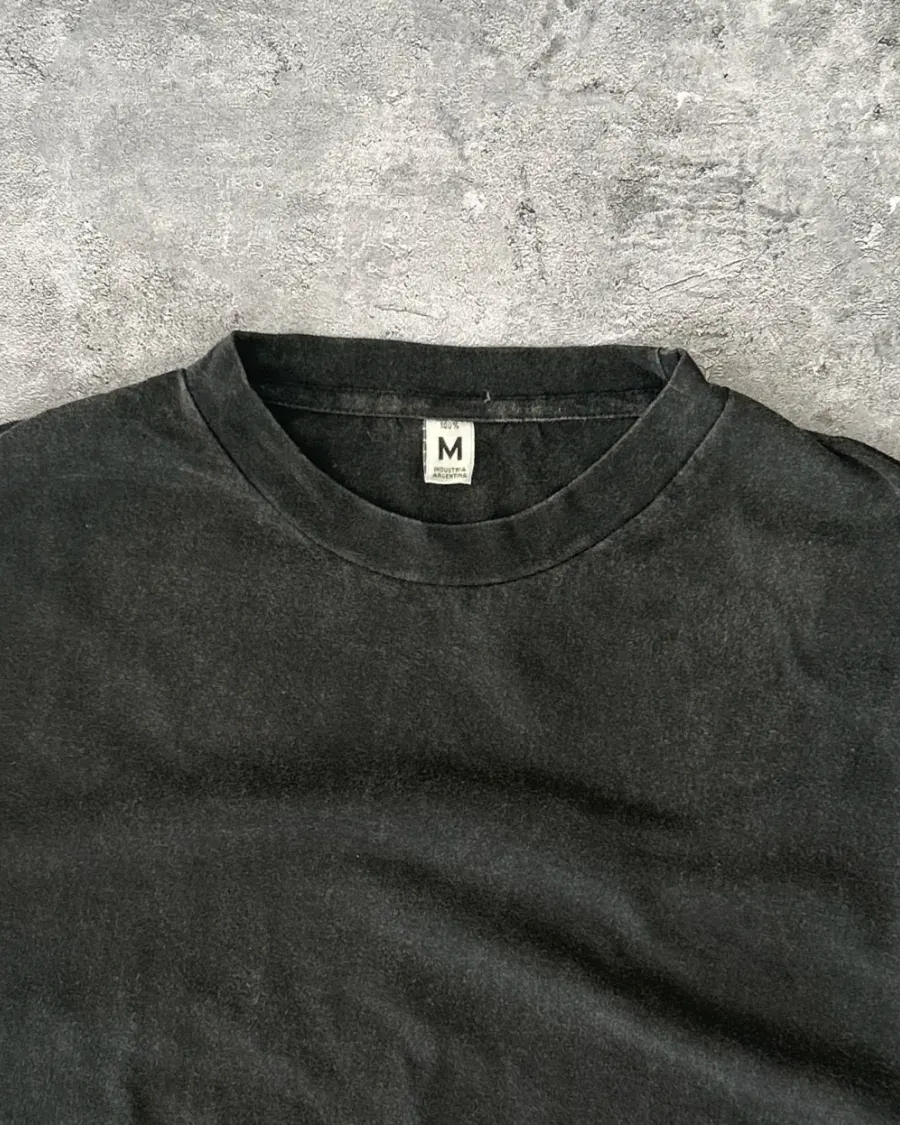 Remera Oversize Washed color Negro lavado, foto 4